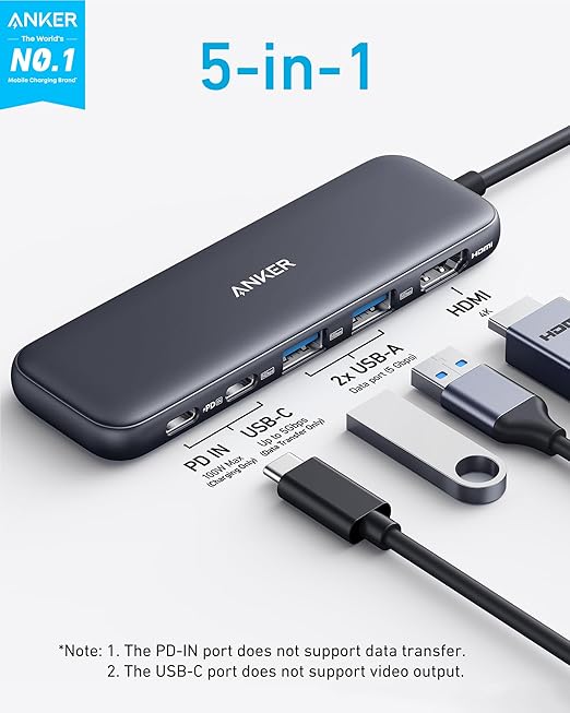 Anker 332 USB-C Hub (5-in-1)