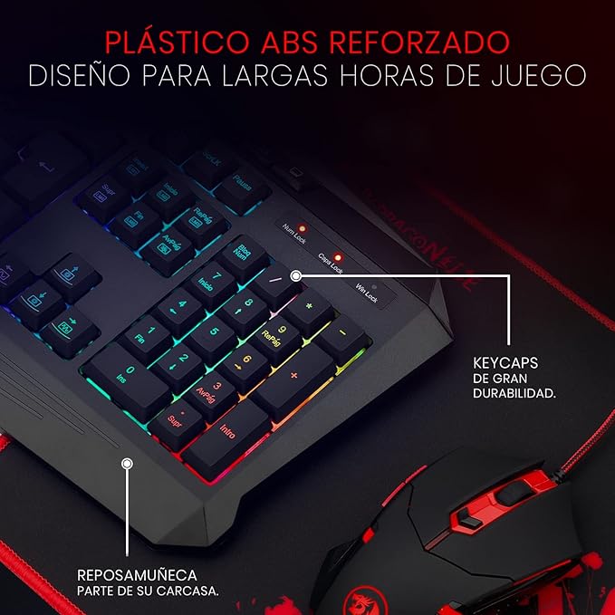 REDRAGON K503 Gamer Membrane Keyboard, Harpe Pro
