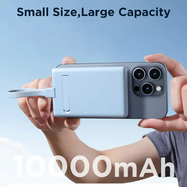 JOYROOM JR-PBM01 20W Power Bank 10000mAh with Built-in Cable&Kickstand