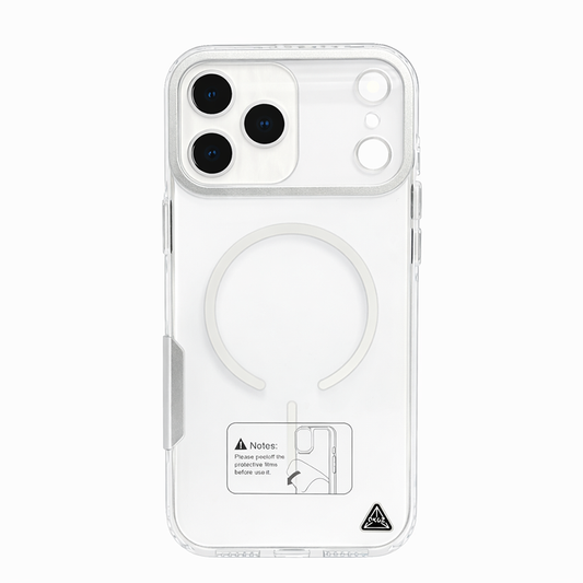 iPhone 17 Pro Max Case, Ultra-Thin, Transparent-White With MagSafe