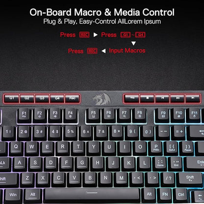 REDRAGON K515 SHIVA RGB Membrane Gaming Keyboard