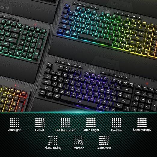 REDRAGON K515 PRO Shiva RGB Wireless Membrane Gaming Keyboard