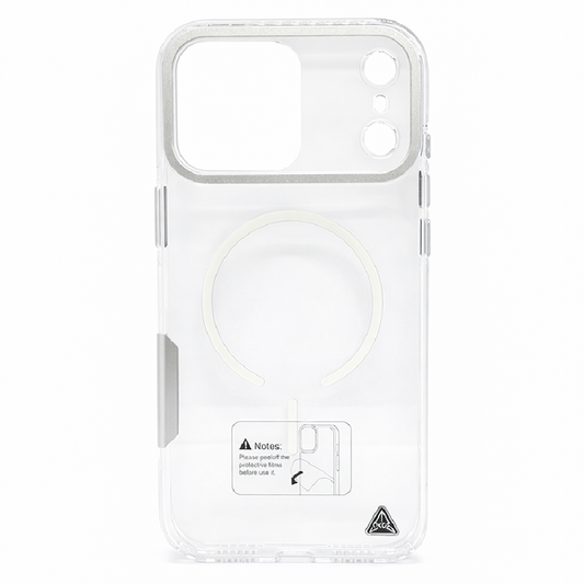 iPhone 17 Pro Max Case, Ultra-Thin, Transparent-White With MagSafe
