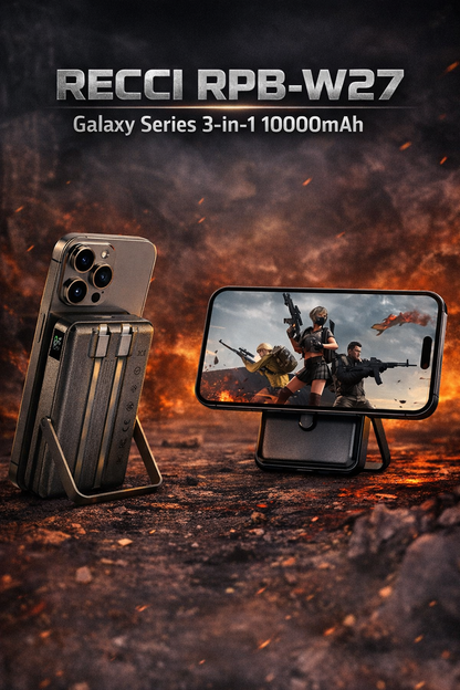 RECCI RPB-W27 Galaxy Series 3-in-1 10000mAh