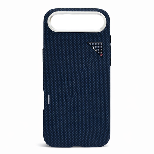 iPhone 17 Air Case, Ultra-Thin, Navy Blue Design, Premium Woven Protection