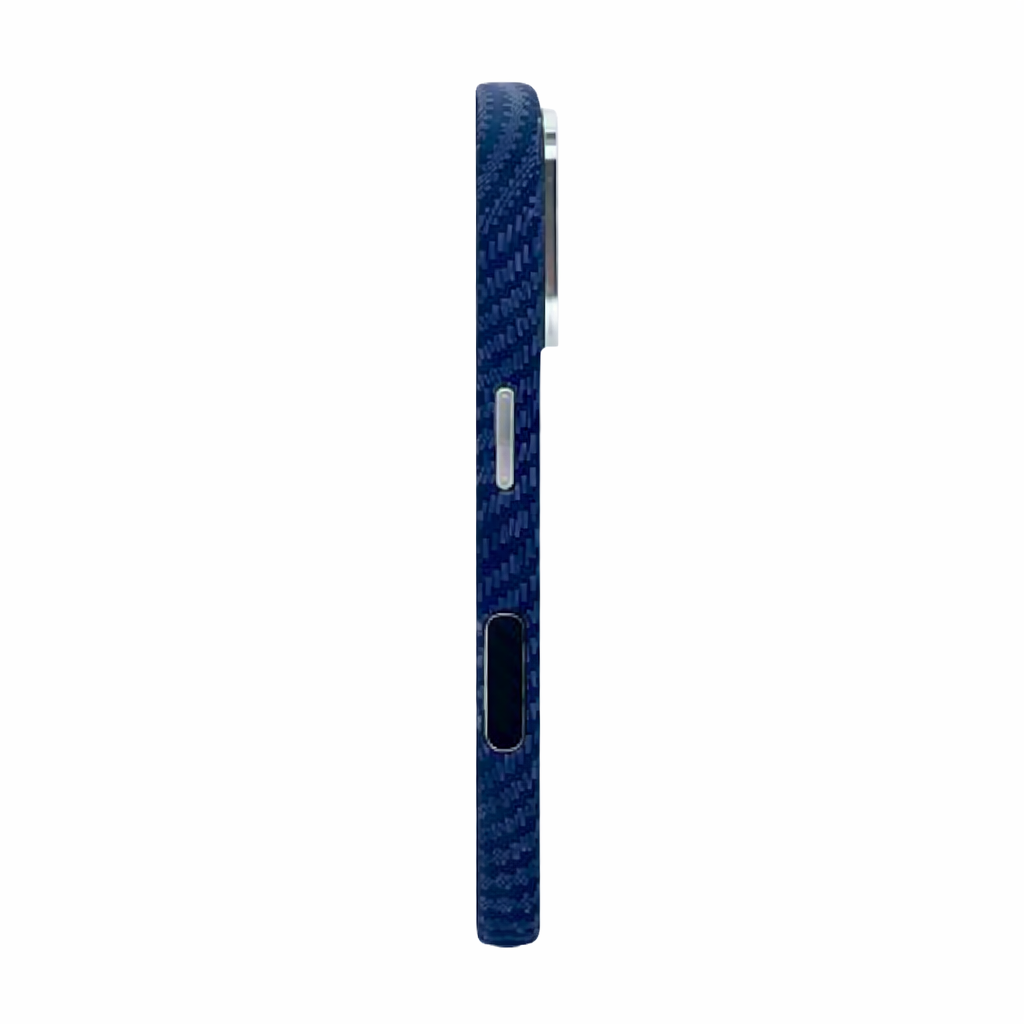iPhone 16 Case, Ultra-Thin, Dark Navy Will Design, Premium Woven Protection Pradi