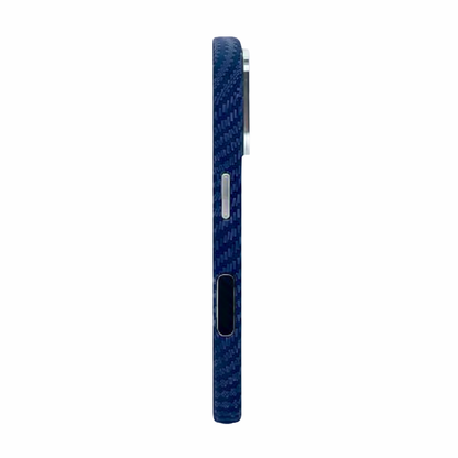 iPhone 16 Case, Ultra-Thin, Dark Navy Will Design, Premium Woven Protection Pradi