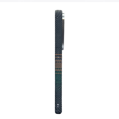 Samsung S26 Ultra Case, Ultra-Thin, Green Waves Design, Premium Woven Protection