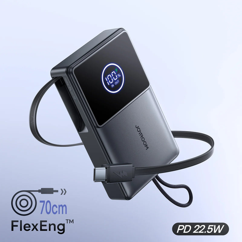 Joyroom Powerbank JR-PR1 22.5W Built-in Retractable Cable 10000mAh