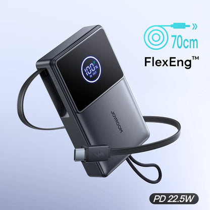 Joyroom Powerbank JR-PR1 22.5W Built-in Retractable Cable 10000mAh