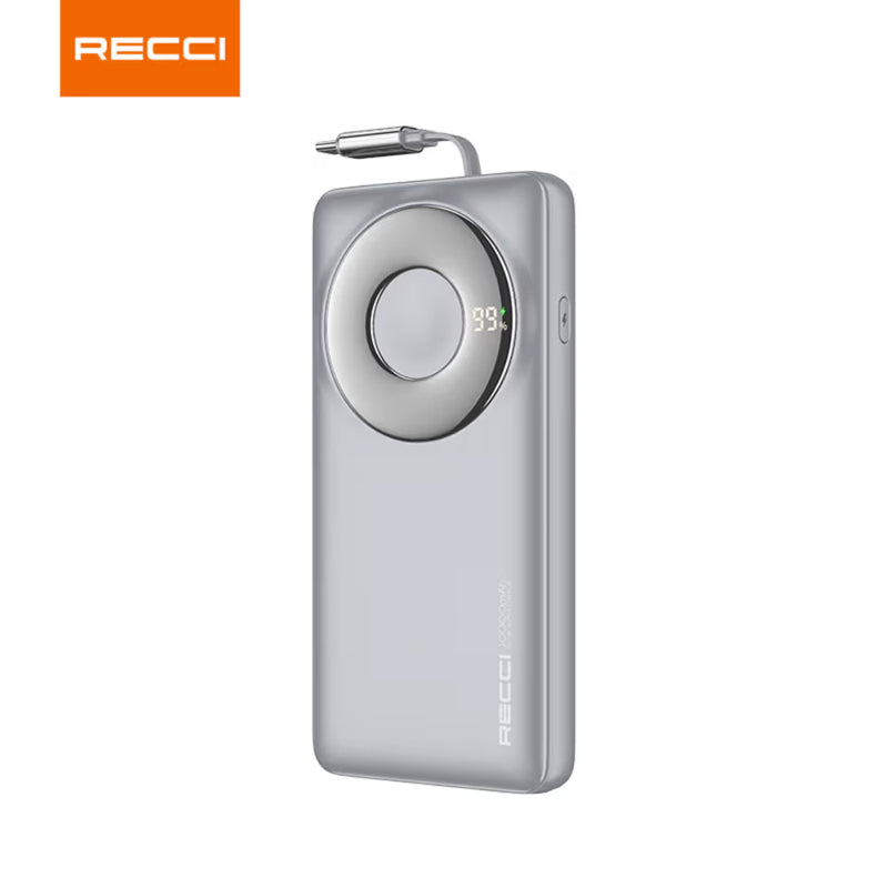 Recci RPB-P58 22.5W Retractable Cable Fast Charging Power Bank