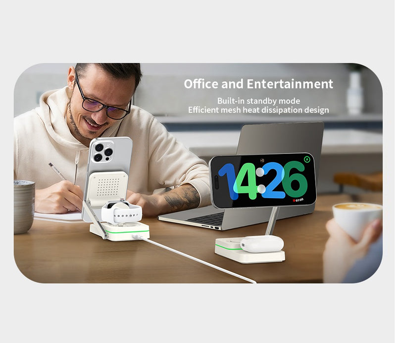 Recci 3 in 1 Magnetic Wireless Charger RCW-48