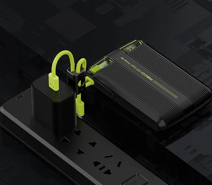 Recci RPB-P13 Power Bank 10000mAh with Built-in Cables