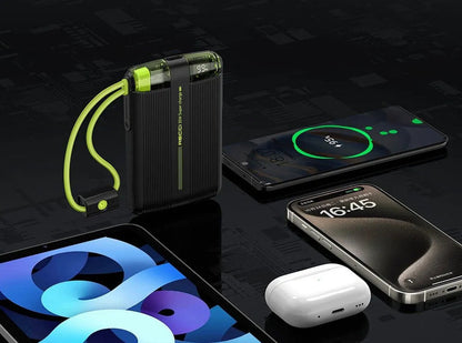 Recci RPB-P13 Power Bank 10000mAh with Built-in Cables