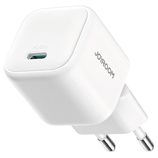Joyroom JR-TCG08 PD 20W Fast Charging GaN Charger Mini Power Adapter, EU Plug - White|