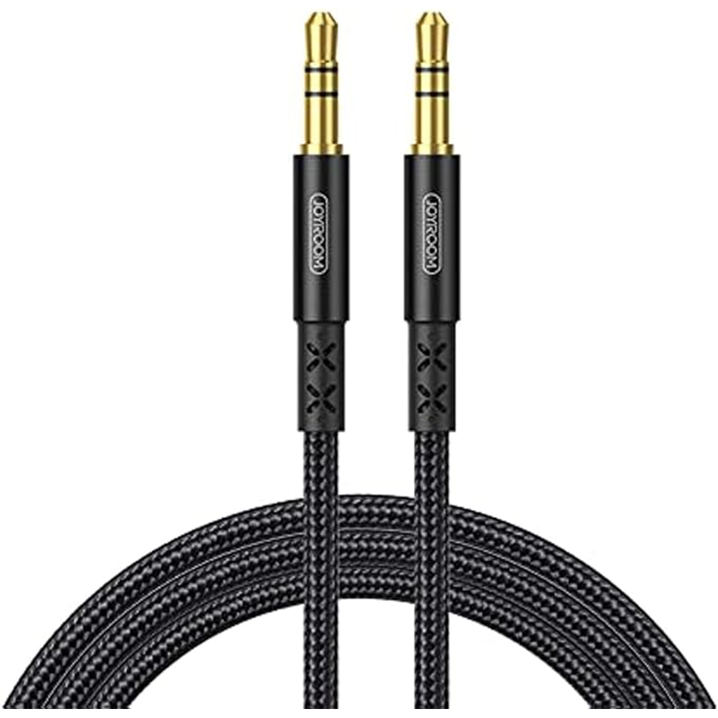 Joyroom SY-15A1 AUX Car Stereo Audio Cable 3.5mm Male to Male Plug Jack 1.5M - Black