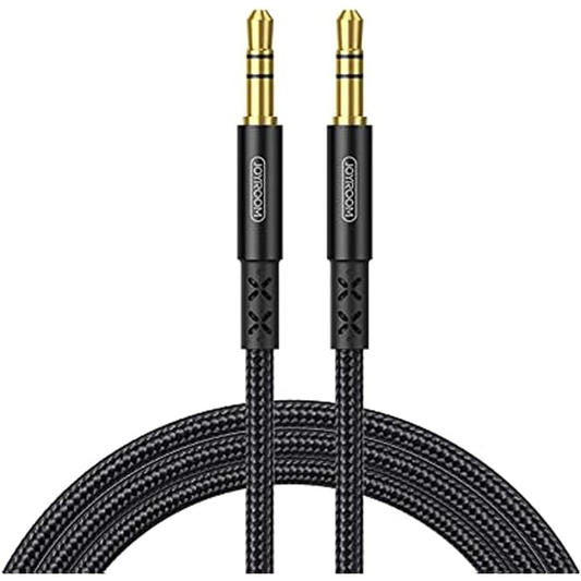 Joyroom SY-15A1 AUX Car Stereo Audio Cable 3.5mm Male to Male Plug Jack 1.5M - Black