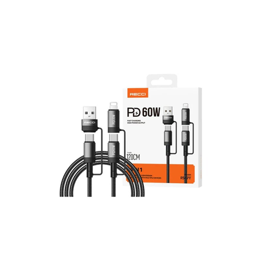 Recci MultiFunction Series 60W 4- in-1 Fast Charging RS47T