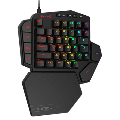 REDRAGON K585 DITI One-Handed RGB Wired Mechanical Gaming Keyboard - Blue Switches