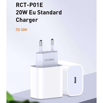Recci RCT-P01E Type-c pd 3.0 fast Travel Charger