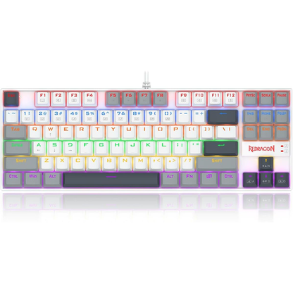 Redragon K552 WGL-R KUMAR Mechanical Gaming Keyboard RED Switches Rainbow LED