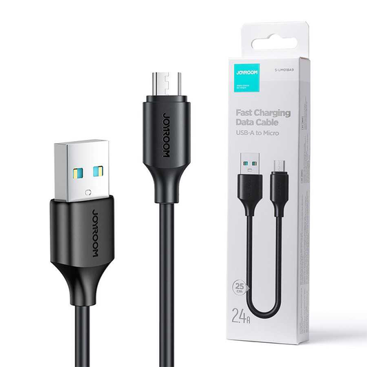 Joyroom S-UM018A9 2.4A USB-A to Micro Fast Charging Data Cable 25 cm