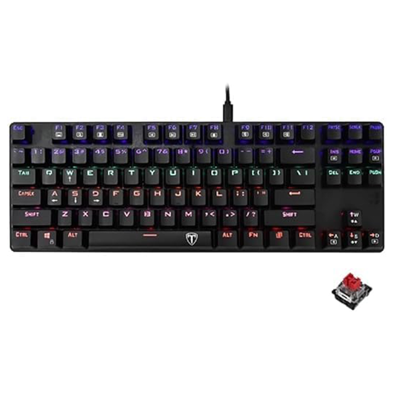 T-DAGGER TGK313 Bora Gaming Mechanical Keyboard - Rainbow RGB Lighting