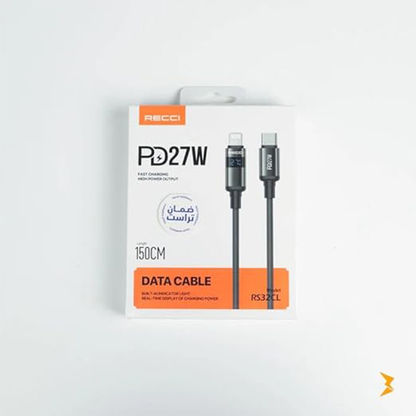 Recci RS32CL PD27W 1.5M C to Lightning Cable for Apple Devices