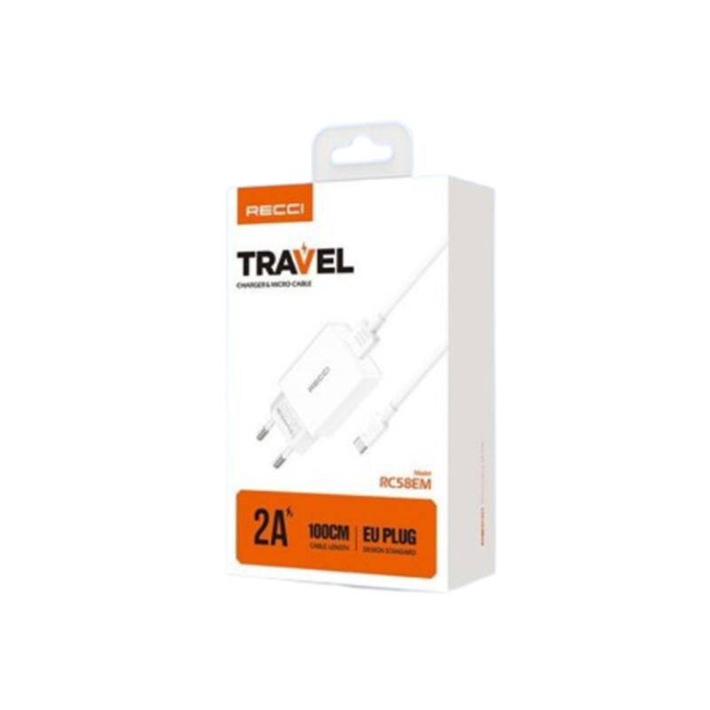 Recci Travel Safe Charger Kits 2A USB-A RC58EM