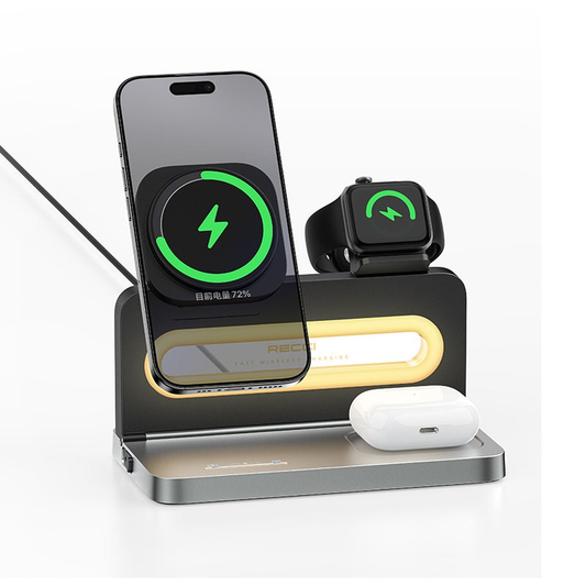 Recci 4 in 1 Wireless Charging 15W Ambient Light RCW-49