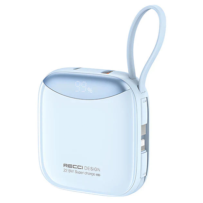 Recci Power Bank RPB-P46 Power Bank 10000mAh with Built-in Cable