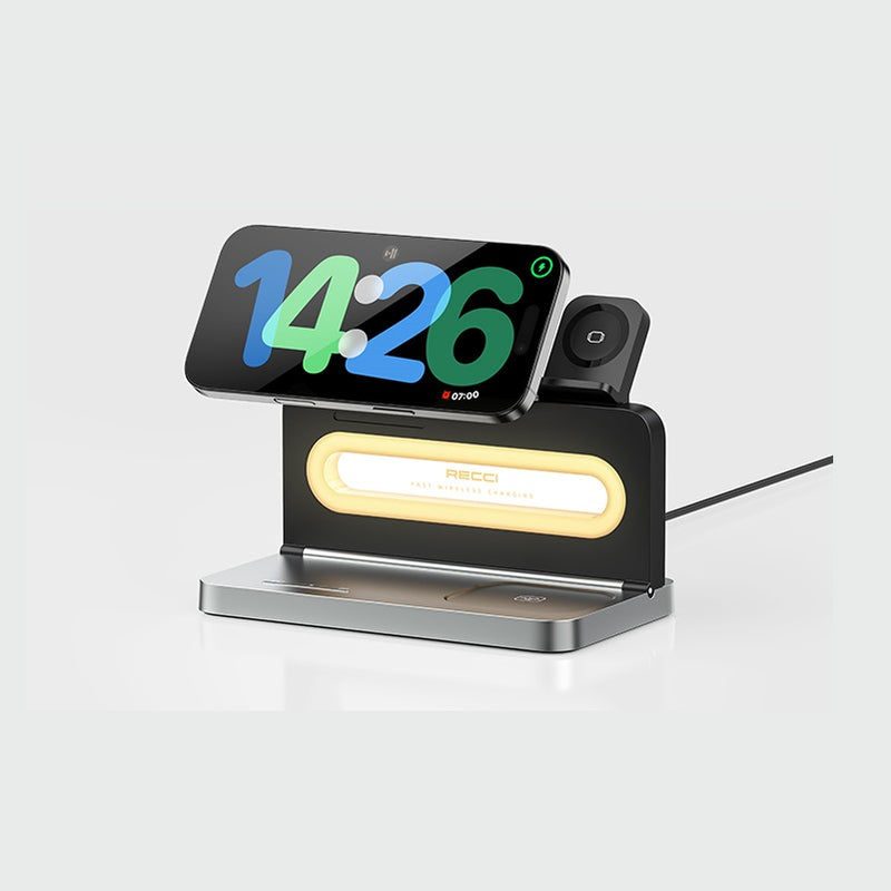 Recci 4 in 1 Wireless Charging 15W Ambient Light RCW-49