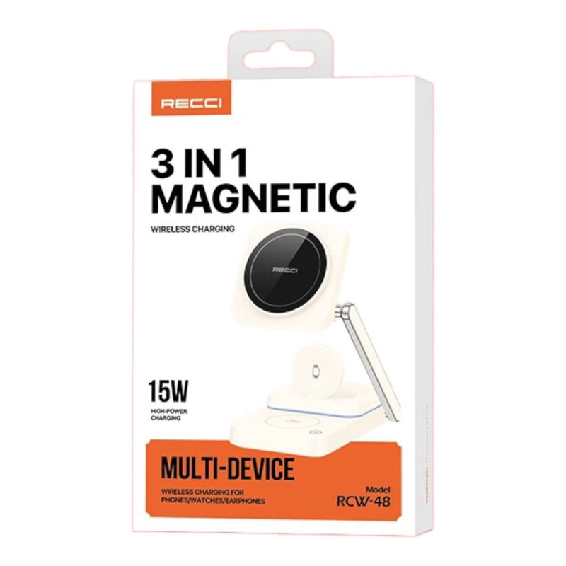 Recci 3 in 1 Magnetic Wireless Charger RCW-48