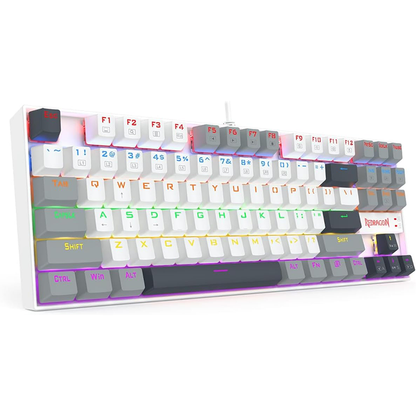 Redragon K552 WGL-R KUMAR Mechanical Gaming Keyboard RED Switches Rainbow LED