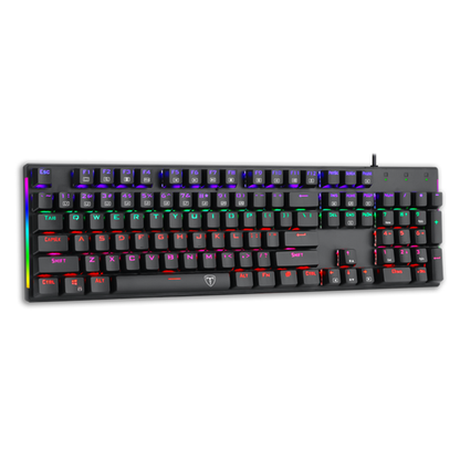 T-DAGGER Double-shot Gaming Mechanical Inject Keyboard - Blue, T-TGK310 NAXOS