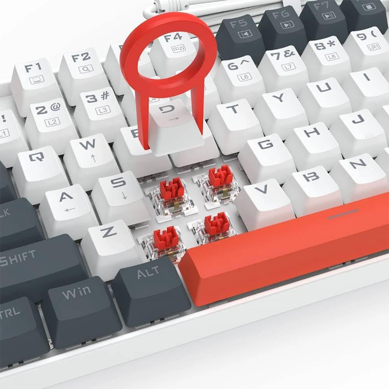 REDRAGON K552 WLR-R Mechanical Gaming Keyboard  Red Switches Rainbow LED