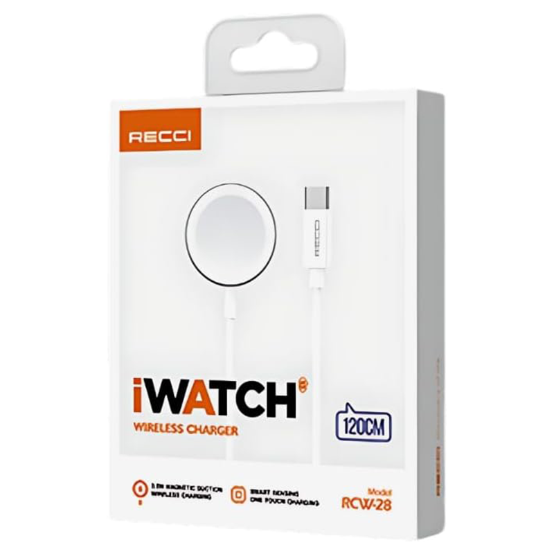 Recci RCW-28 iWatch Type-C Watch Charger 120cm