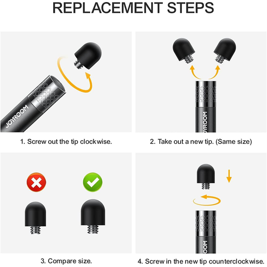 Joyroom jr-dr01 stylus pen for ios, android, windows smart phone - black