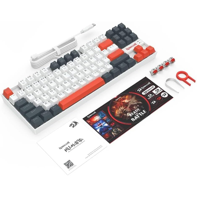 REDRAGON K552 WLR-R Mechanical Gaming Keyboard  Red Switches Rainbow LED