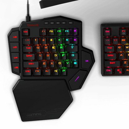 REDRAGON K585 DITI One-Handed RGB Wired Mechanical Gaming Keyboard - Blue Switches