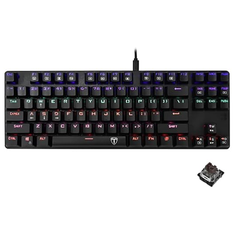 T-DAGGER TGK313 Bora Gaming Mechanical Keyboard - Rainbow RGB Lighting