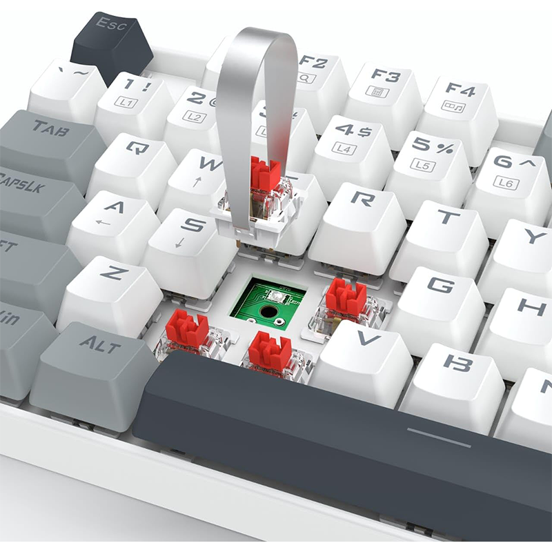 Redragon K552 WGL-R KUMAR Mechanical Gaming Keyboard RED Switches Rainbow LED