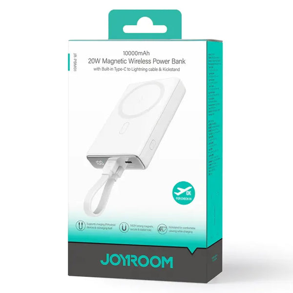 JOYROOM JR-PBM01 20W Power Bank 10000mAh with Built-in Cable&Kickstand