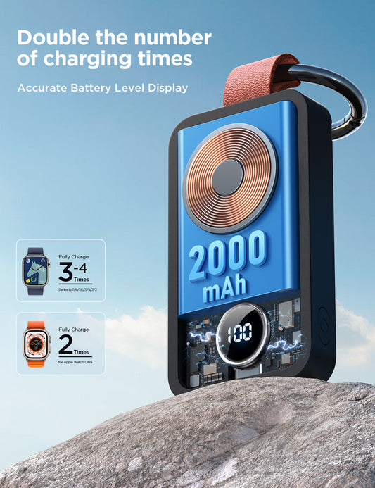 JOYROOM JR-WQW01 2000mAh Portable Watch Wireless Charger