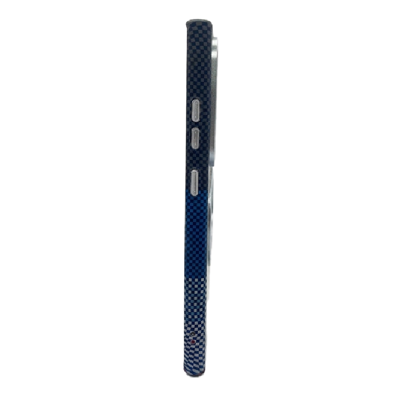 Samsung S24 Ultra Case with Ring,360 Ultra-Thin, Moon-Light Blue Design, Premium Woven Protection