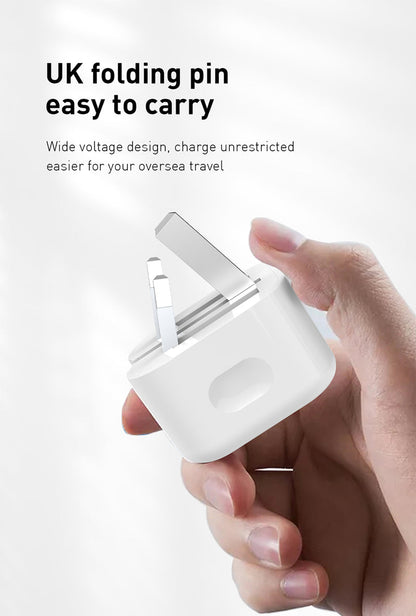 RCT-P05U 20W USB-C Fast Charger | UK Folding Pin