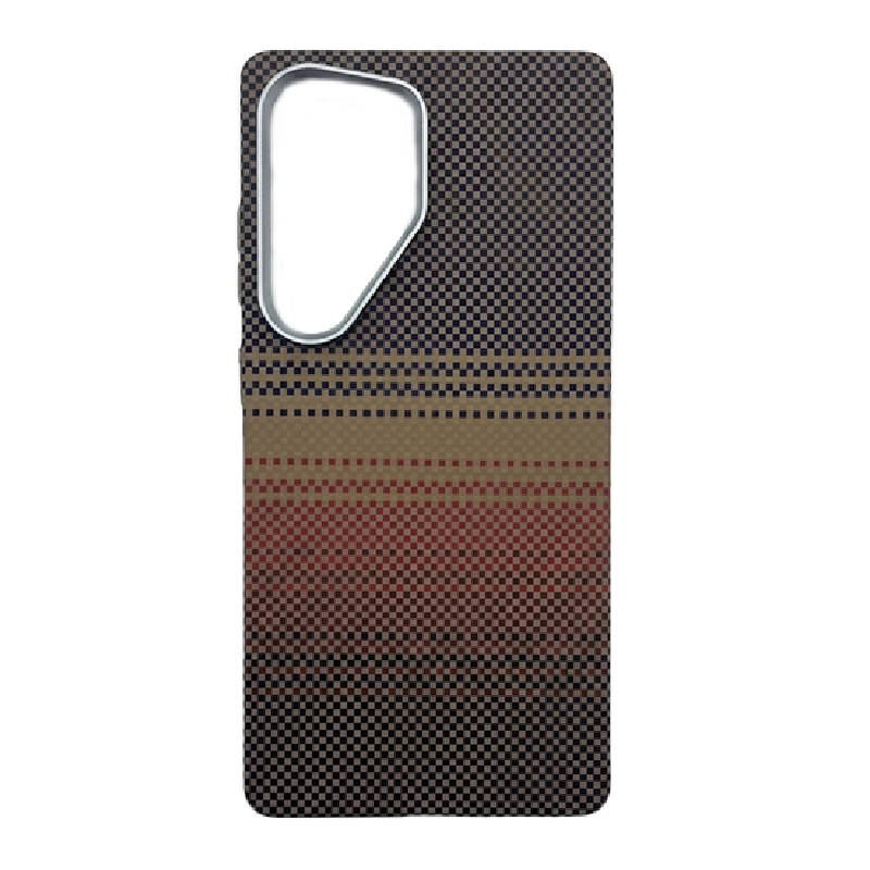 Samsung S25 Ultra Case, Ultra-Thin, Sunset Design, Premium Woven Protection